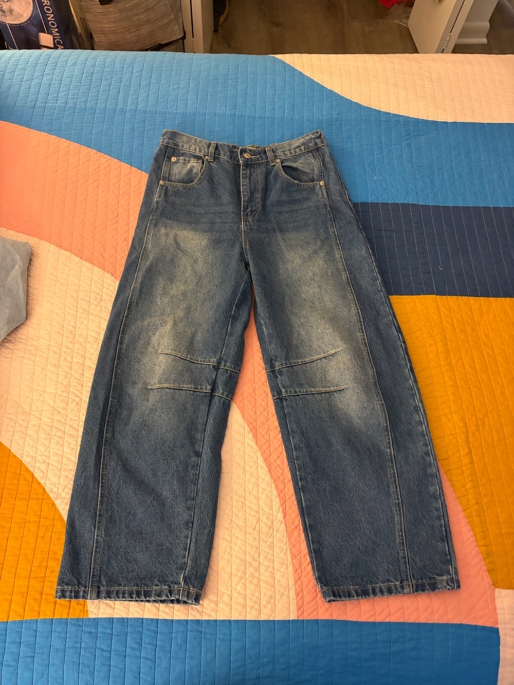 Aaron and Amber Barrel Jeans